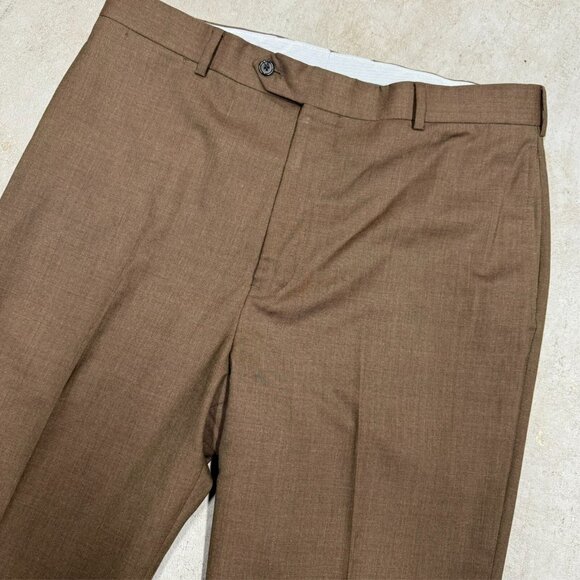 Brooks Brothers Makers & Merchants Dress Pants Wool Trousers SaxXon USA 36x29 - Picture 3 of 9